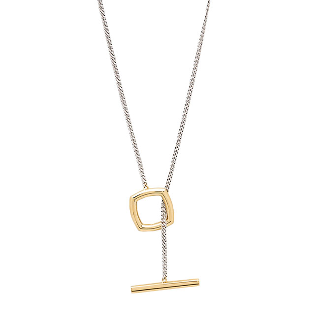 TOMWOOD トム白木 Frame Pendant Duo 18inch 一こま シャンデリヤ 二人組 首飾り 101554 しろがね色 ゴールド メンズ レディース 差し上げ物 差し上げ物 **