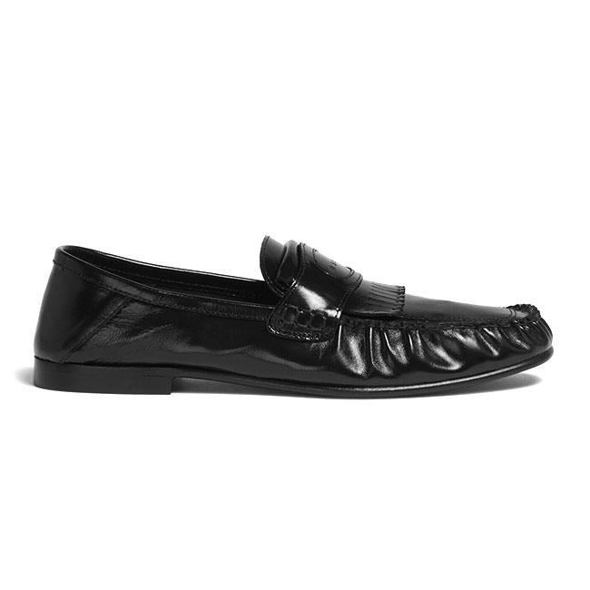 MARNI マルニ レザータッセルローファー MOMR008001 P4574 黒 黒いこと ミュール メンズ
