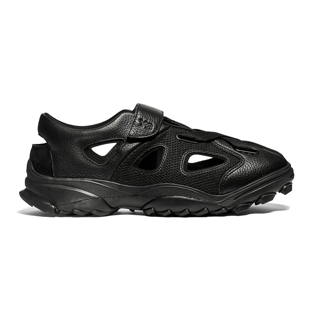 Y-3 ワイスロバート・エドワード・リー GSG9 SANDAL なめし革 メッシュサンダル KI4346 黒 黒いこと メンズ レディース