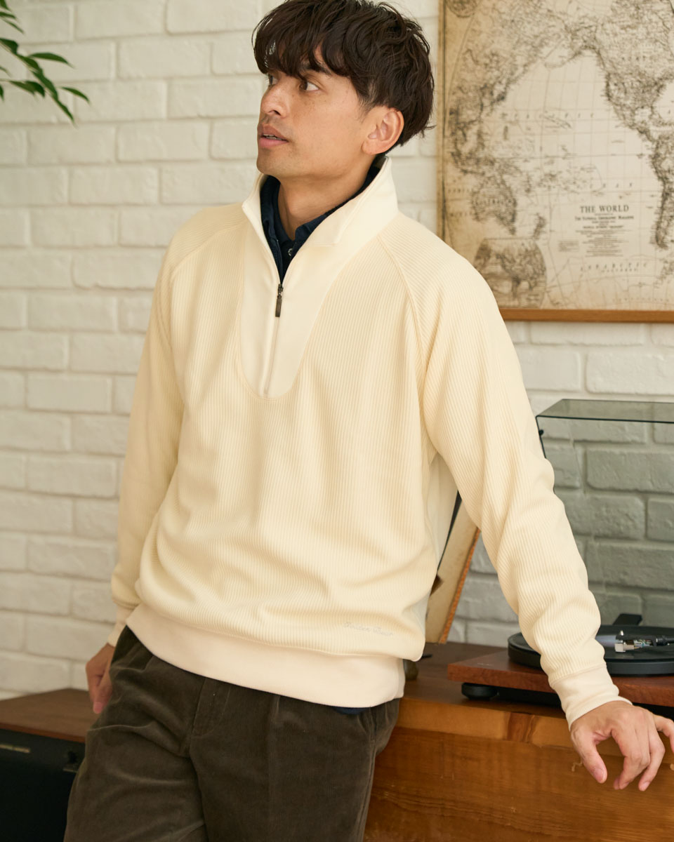 【50％OFF】【公式】ハーフＺＩＰスウェット/メンズ/セール/314QD471 M-LL /プレゼント/ギフト包装無料 ゴールデンベア Golden Bear
