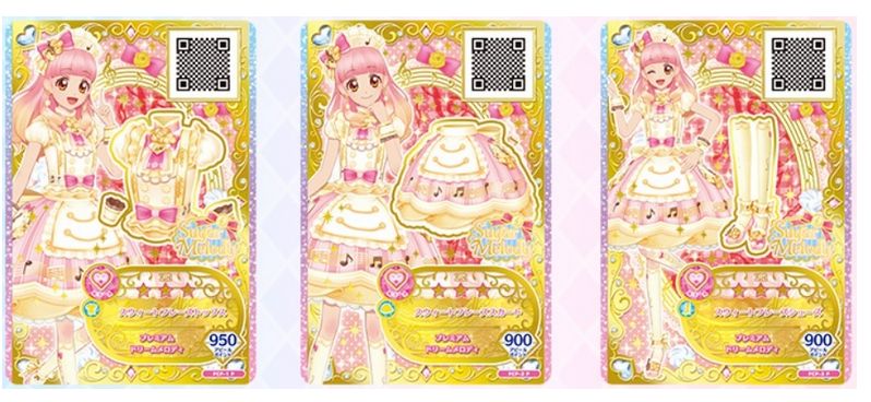 楽天市場 中古品 アイカツフレンズ 1弾 Pr スウィートフレーズ コーデ 3枚セット ルーレット 当たり ゴールデンホビー