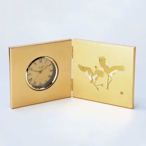 楽天市場】【金箔 箔一】花見鳥 屏風時計 : 金沢富山大和百貨店 楽天市場店