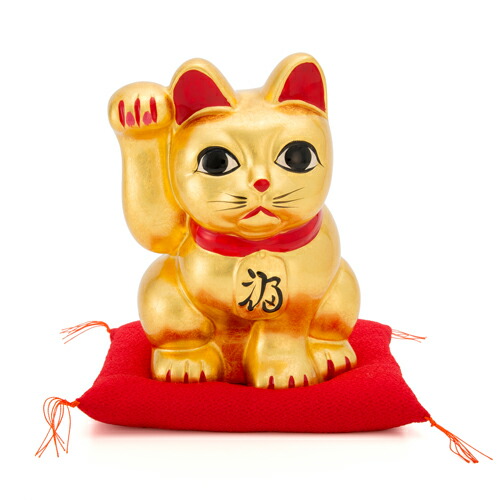 ◇招金猫(まねきんねこ)様・専用◇BEARDSLEY　ラメモヘヤ　ニット Amazon.co.jp: ご縁猫 ココニャネル(M-SIZE 金 Gold）右手あげ