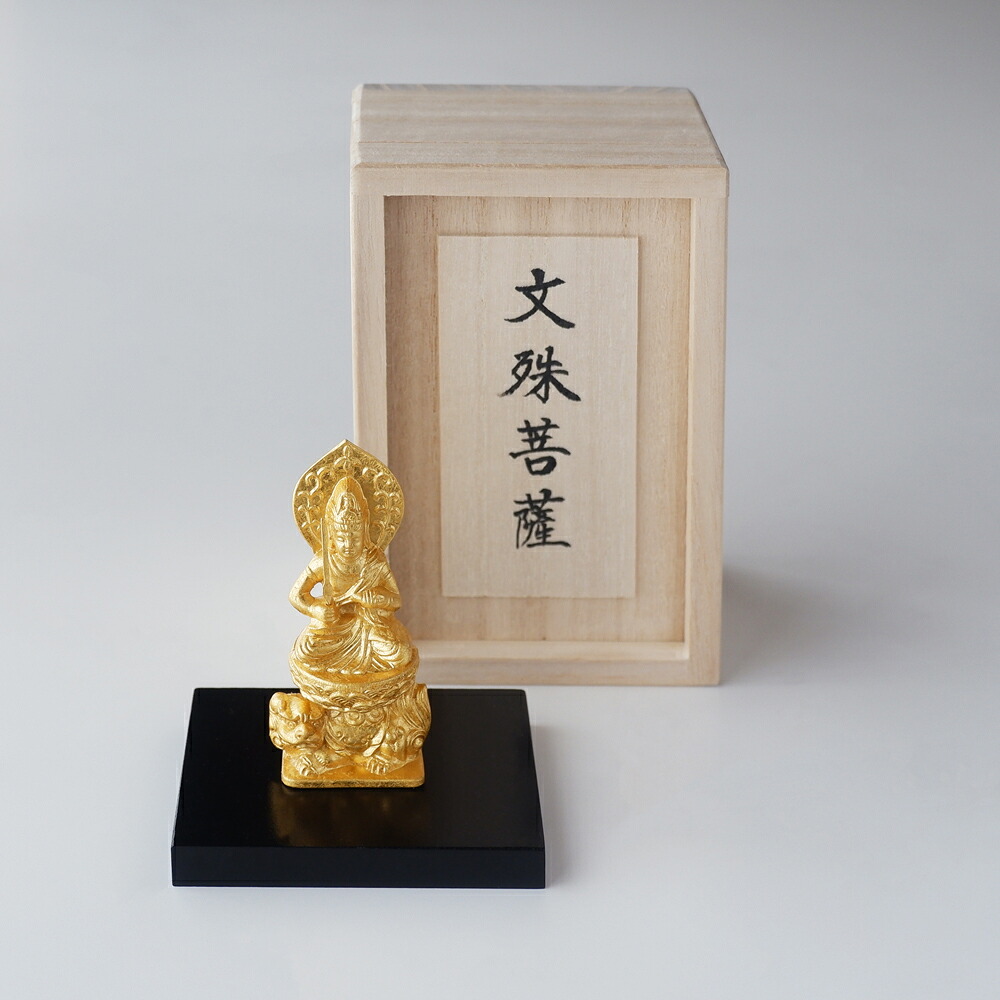 【お問合せ商品】金箔 十二支守護本尊像 「文殊菩薩-卯年」