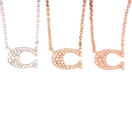 ❤新品未使用❤COACH　シグネチャー　ネックレス　91433　ゴールド　パヴェ パヴェ シグネチャー ネックレス ネックレス