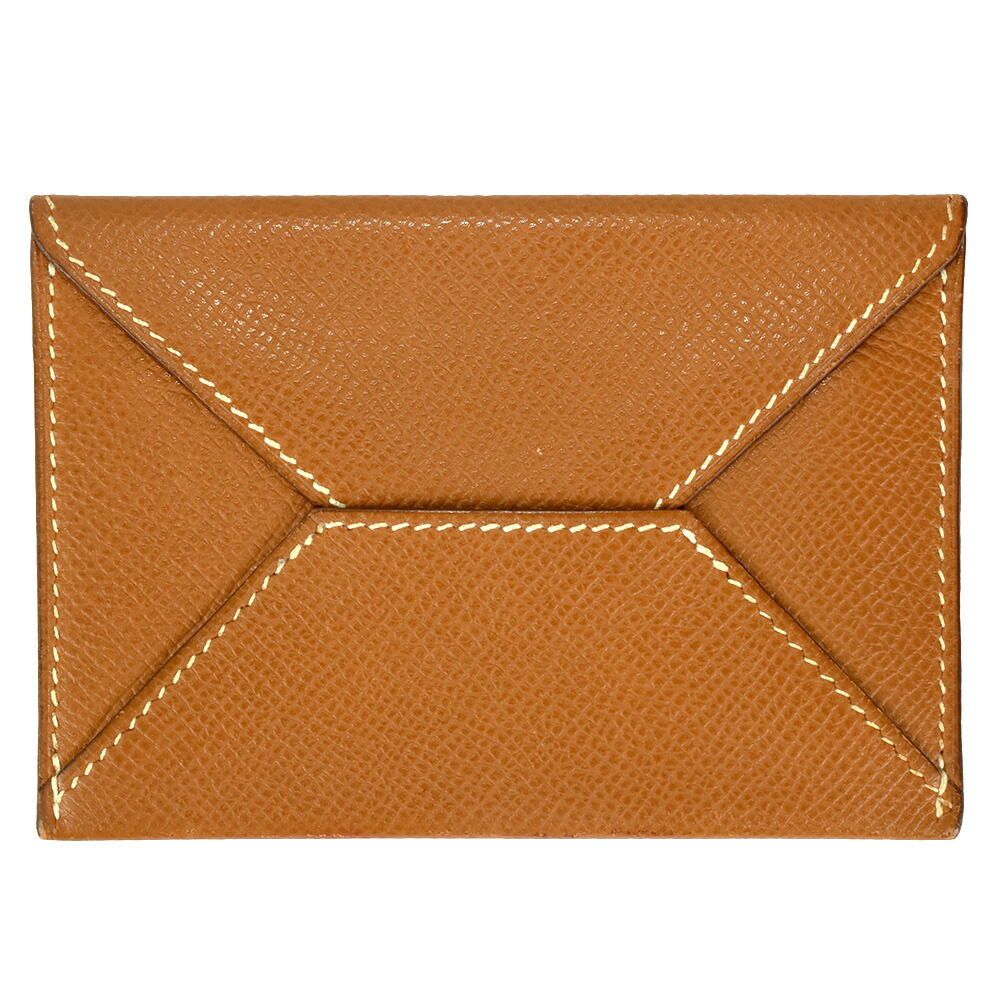 ✨新品未使用・箱付き✨　HERMES 名刺入れ　カード入れ　エンベロープ　刻印 エルメス)☆エンヴェロープMMカードケース・名刺入れ (HERMES