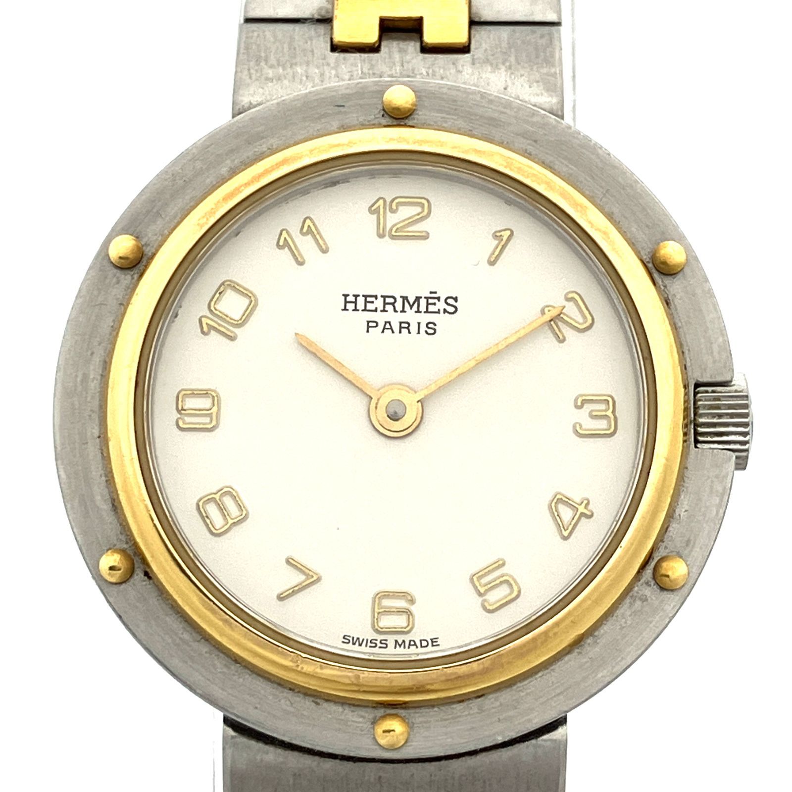 値下げしました【HERMES】エルメス オリンピア クォーツ腕時計　レディース♪ ✨電池交換済✨ HERMES エルメス オリンピア 腕時計 レディース