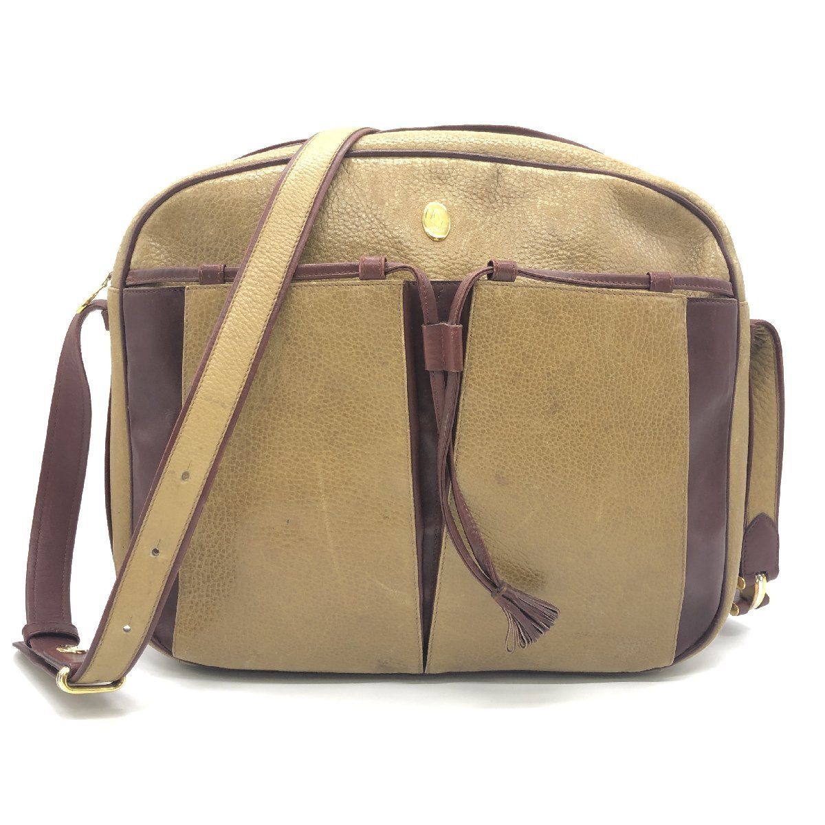 楽天市場】Cartier カルティエ ショルダーバッグエンボスドゥーブルC