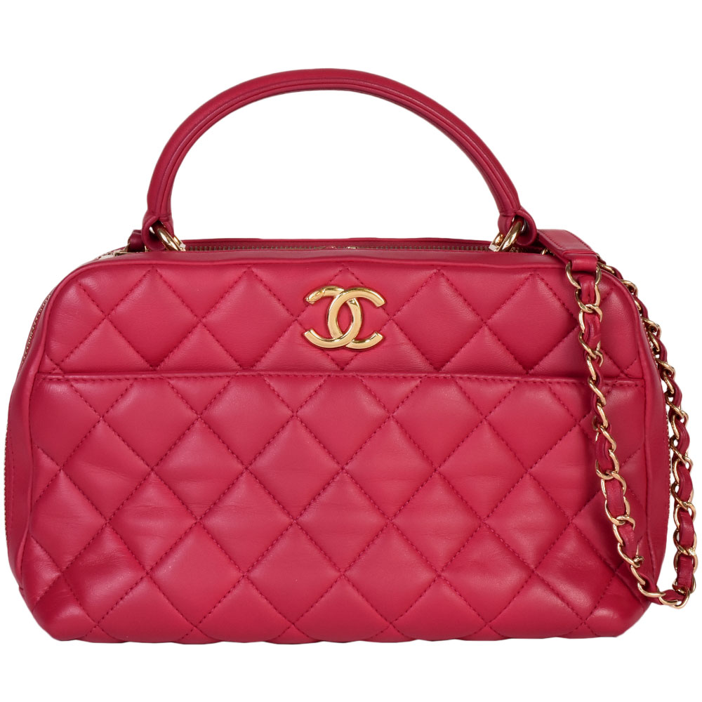 シャネル CHANEL マトラッセ 突き抜く御徒面子 ショルダーバッグ 2WAY 子ヒツジひと肌 サクラ色 ゴールド金具 23番台【中古】 バッグ-ショルダーバッグ・メッセンジャーバッグ