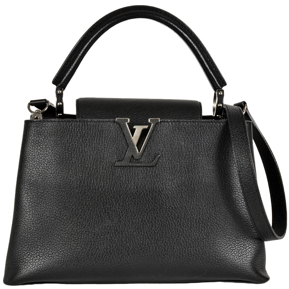 ルイヴィトン LOUIS VUITTON カプシーヌ MM ハンドバッグ 2WAY レザー M42242 ノワール SP4177 レディース【中古】