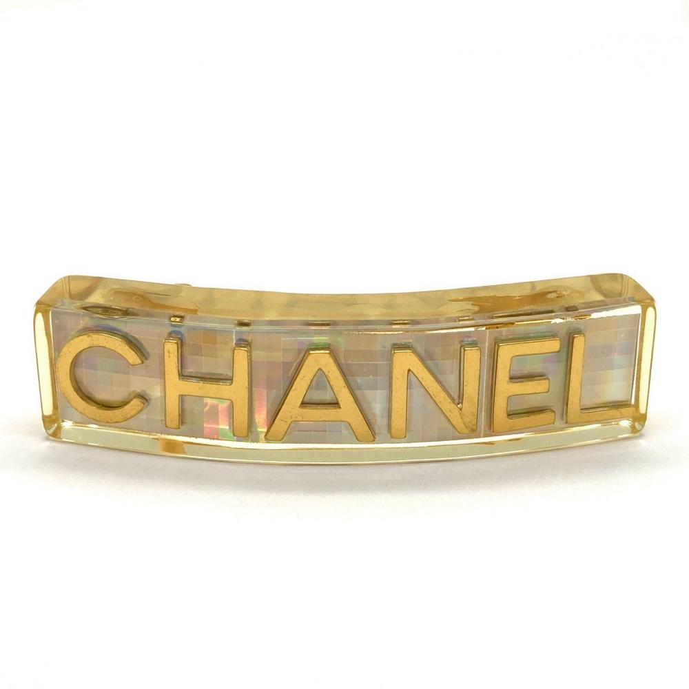 楽天市場】【ラッピング可】シャネル CHANEL ロゴ バレッタ 髪