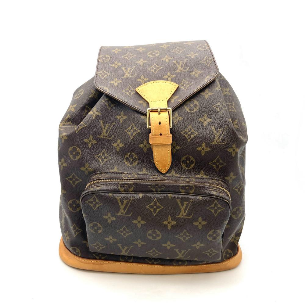 ルイヴィトン LOUIS VUITTON モン掏摸GM 背嚢 デイパック うしろ側容器に並べる モノグラム 帆布 M51135 MI0956【中古】