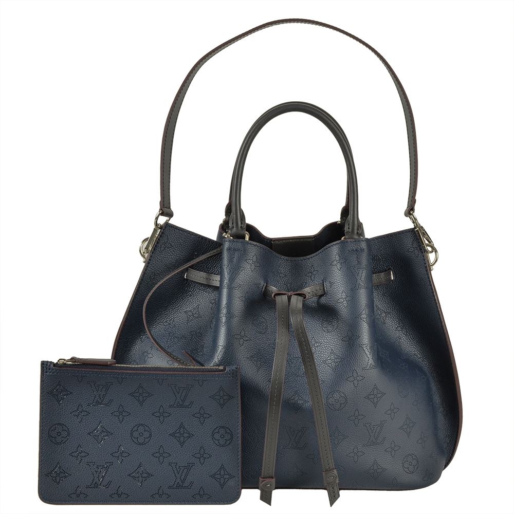 ルイヴィトン LOUIS VUITTON ジロラッタ ショルダーバッグ モノグラム マヒナ M54839 ネイビー DR3137 ブルーマリーヌ【中古】｜ゴールドプラザ店