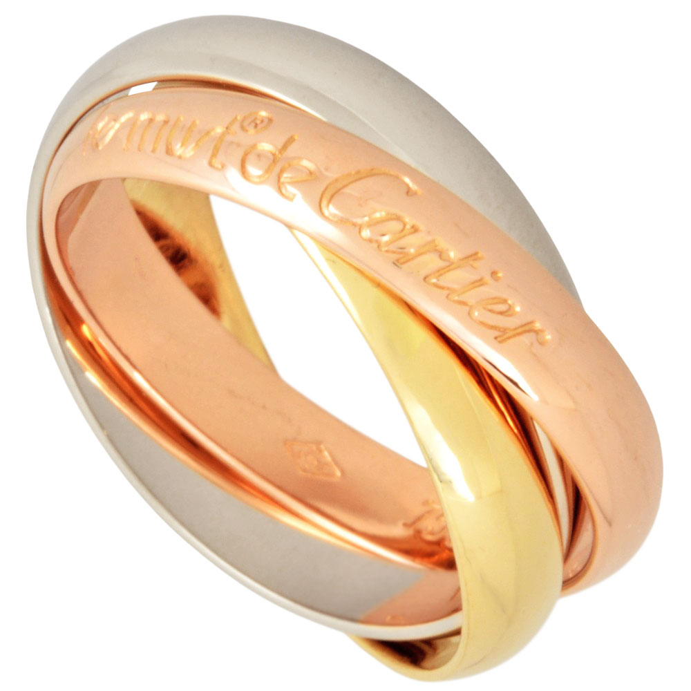 楽天市場】カルティエ Cartier ピンキーリング トリニティ SM
