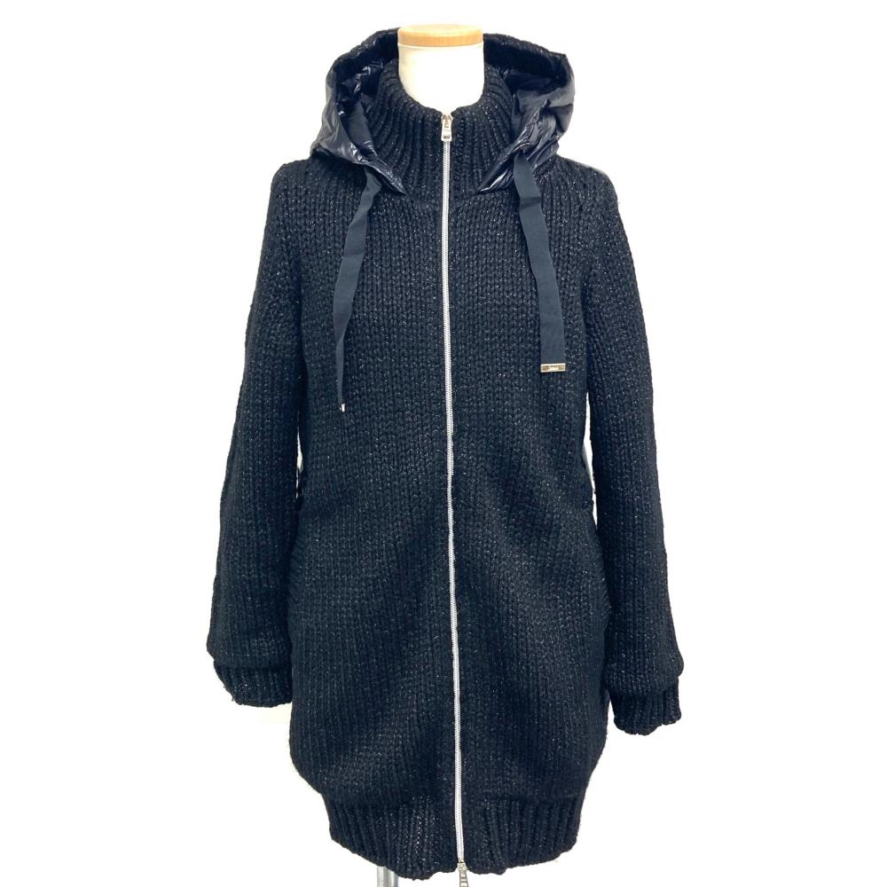 地獄ノ Herno 編み物うつり変わり 落ち込む上衣 落ち込む MP00004DR 黒いこと 38【中古】