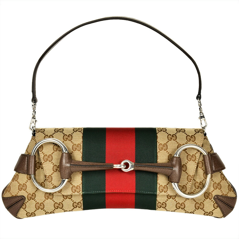 グッチ GUCCI 配管ビット チェーン店 ハンドバック GG帆布 764255 ベージュ シェリー酒伝達ルート【中古】