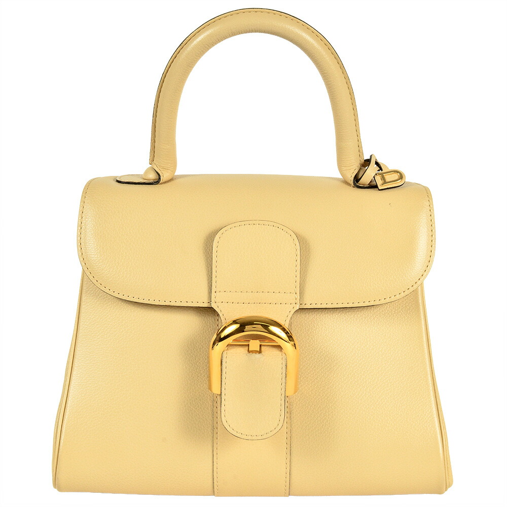 楽天市場】デルヴォー ハンドバッグ ブリヨンMM ブラウン レザーx