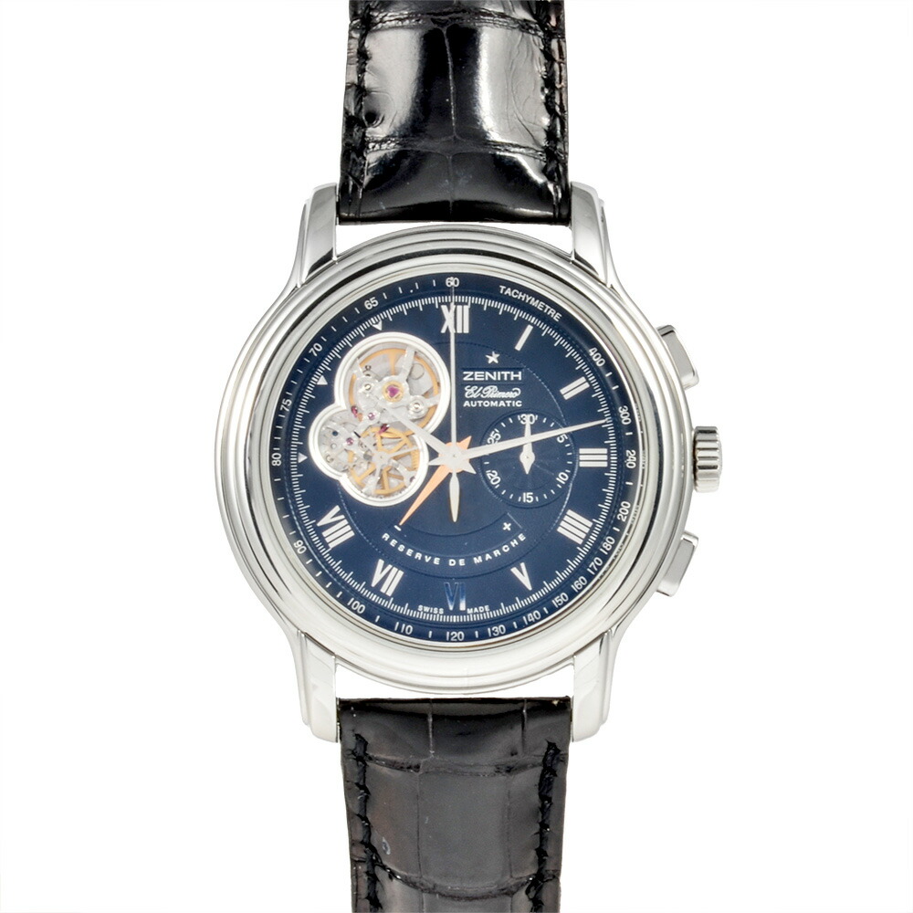 ゼニス ZENITH 03.1260.4021/22.C505 クロノマスター XXT 明けひろげ エルプリメロ ウオッチ 自動小銃巻 黒いこと文字記号盤 メンズ【中古】