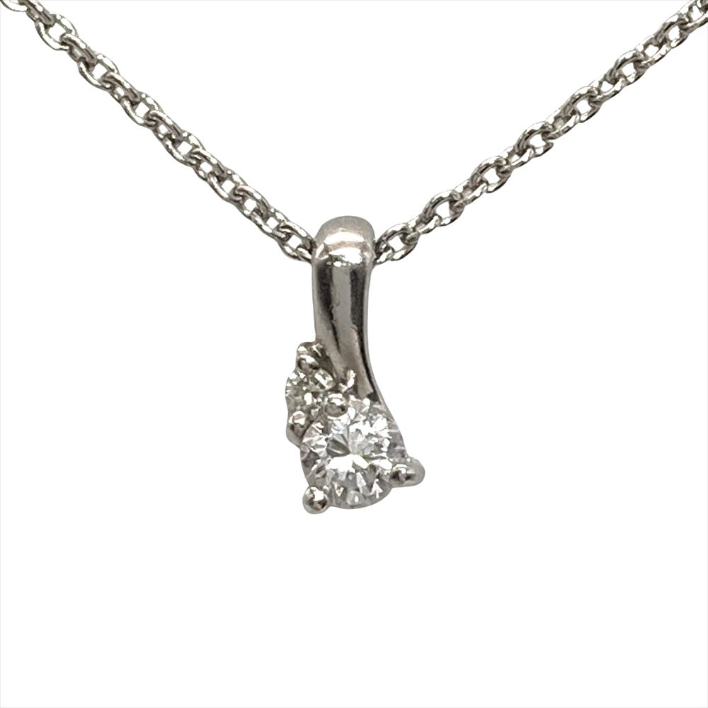 スタージュエリー STAR JEWELRY ネックレス ダイヤモンド 0.07ct Pt950 2.3g プラチナ レディース【中古】|ゴールドプラザ店