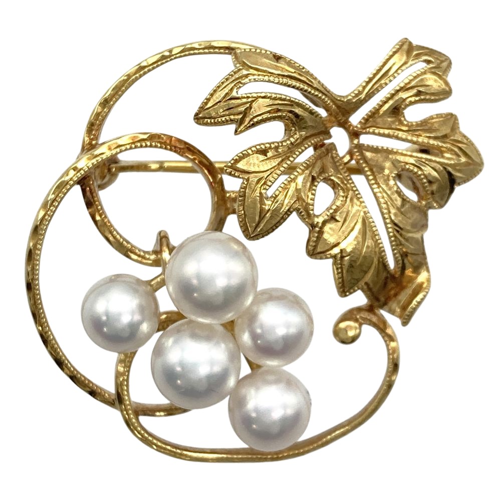 楽天市場】ミキモト ブローチ レディース グレープモチーフ パール