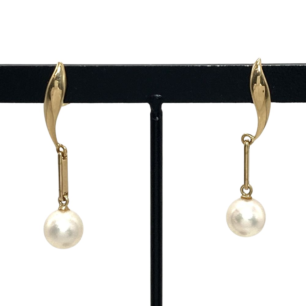 楽天市場】MIZUKI ミズキ 【美品】K14YG 2Pパール バナナフープ ピアス