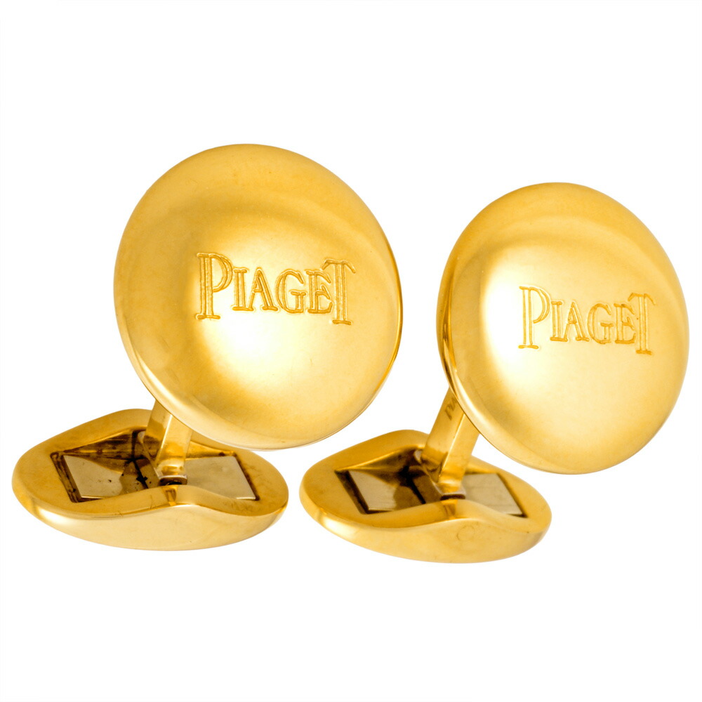 ピアジェ PIAGET ロゴタイプ カフスリンク カフリンクス K18YG 15.8g 黄色ゴールド メンズ【中古】