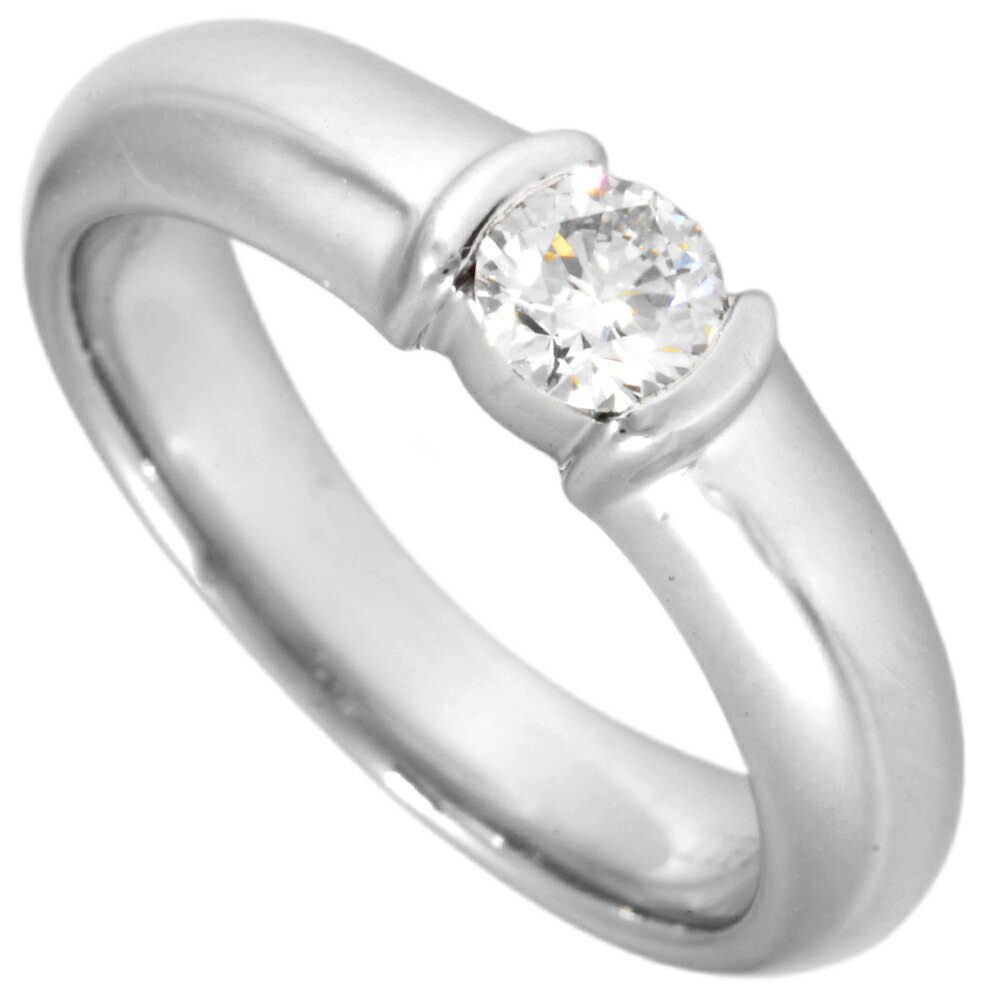 ティファニー Tiffany&Co. ドッツ ソリティア リング 指輪 ダイヤモンド 0.21ct 約5号 Pt950 6.1g プラチナ レディース【中古】｜ゴールドプラザ店