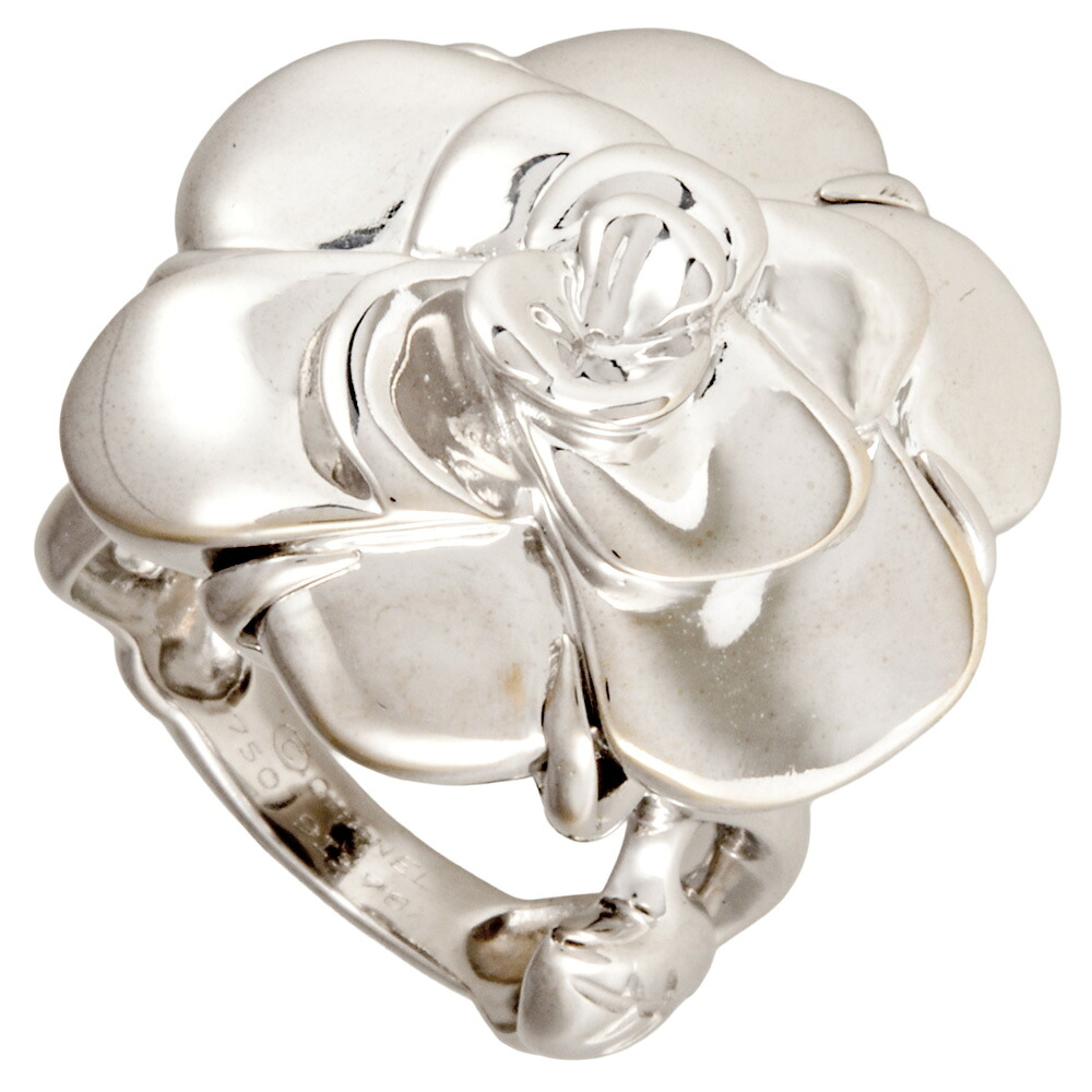 楽天市場】【ｾｰﾙ】【CHANEL】シャネル カメリア リング 12号 メタル