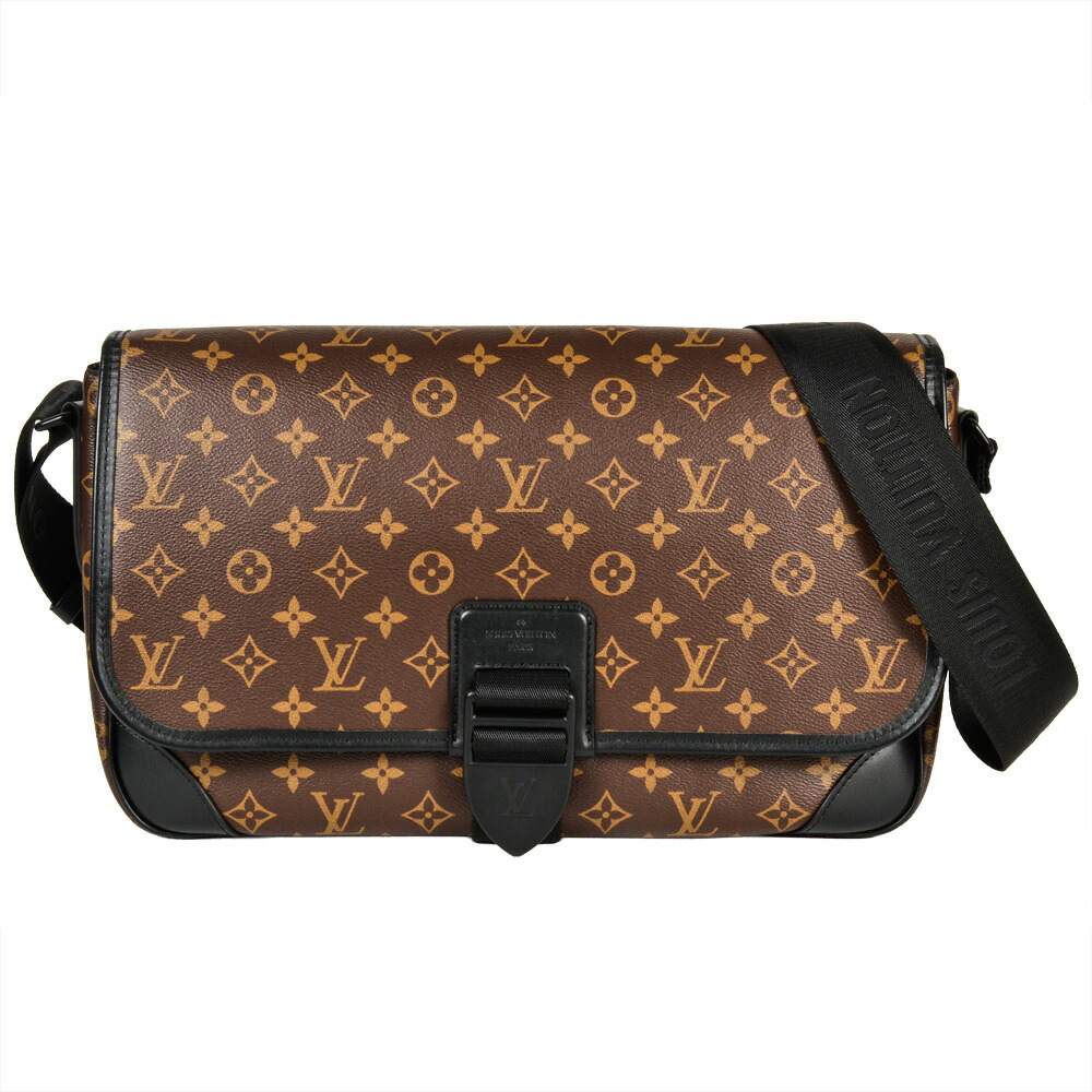 ルイヴィトン LOUIS VUITTON アーチ形―飛脚屋 ショルダーバッグ モノグラム マカサー M46328 生み出すこと携帯電話引き船なし【中古】