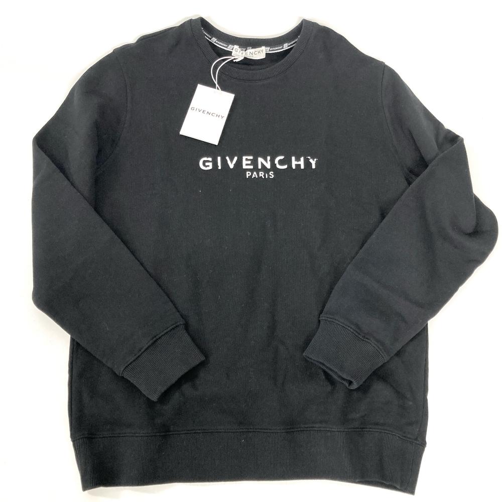 ジバンシィ GIVENCHY ヴィンテージロゴ スウェット コットン BM700U30AF ブラック SS（XS） 20AW【中古】｜ゴールドプラザ店