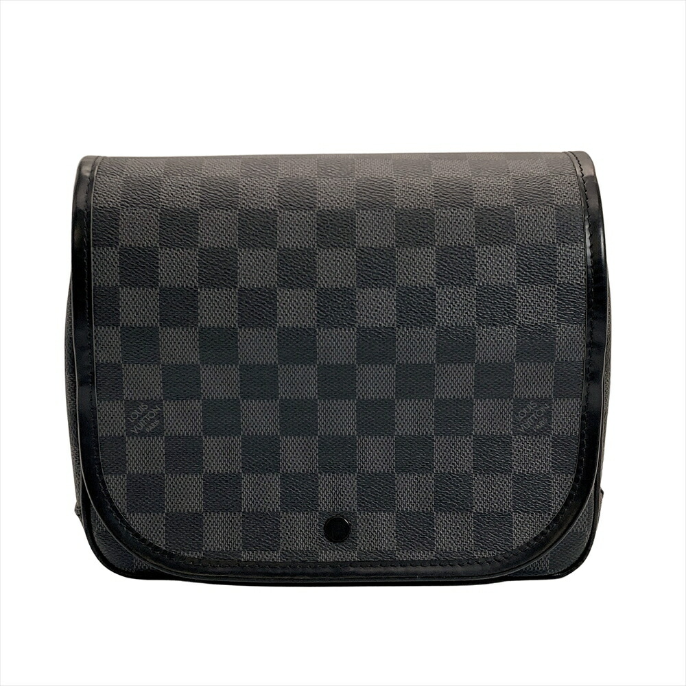 ルイヴィトン LOUIS VUITTON トゥルース・サスペンダブル  周遊合切袋 ダミエ グラフィット N41419 薄墨色 BA2180 周遊合切袋【中古】