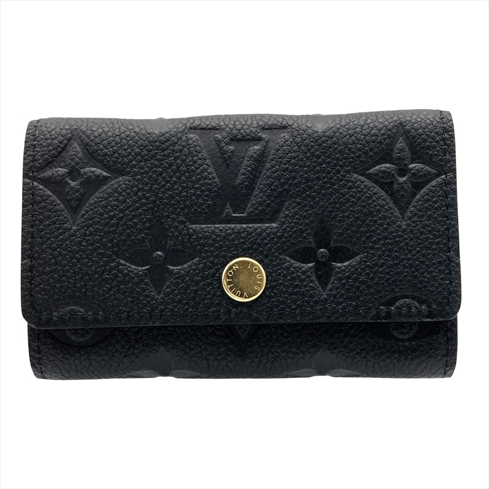 ルイヴィトン LOUIS VUITTON ミュルティクレ６ 足懸かり入れもの モノグラム アン工業プラント M64421 黒いこと ゴールド金具 RFID 美品 ユニ一発やる【中古】