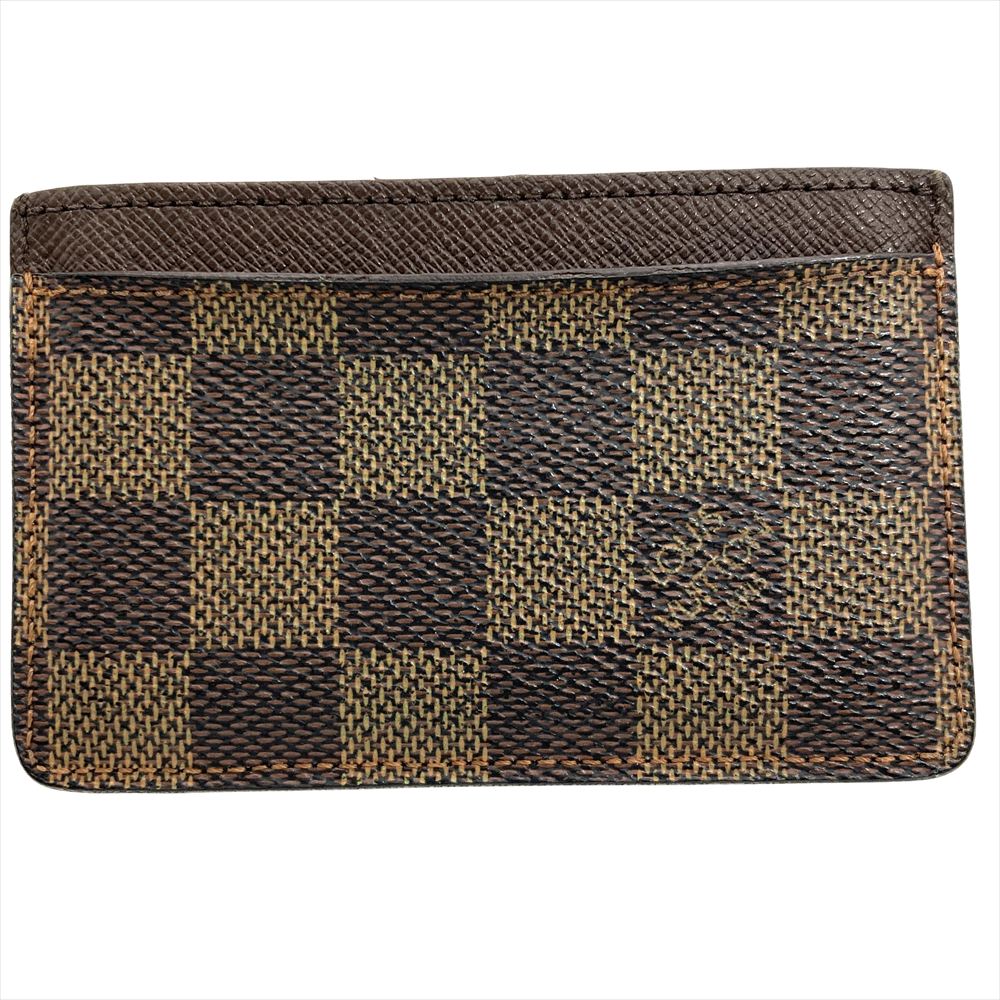 ルイヴィトン LOUIS VUITTON ポルトカルトサーンプル 歌留多入れもの ダミエ エベヌ N61722 赤銅色 SP0044 ユニ一発やる【中古】