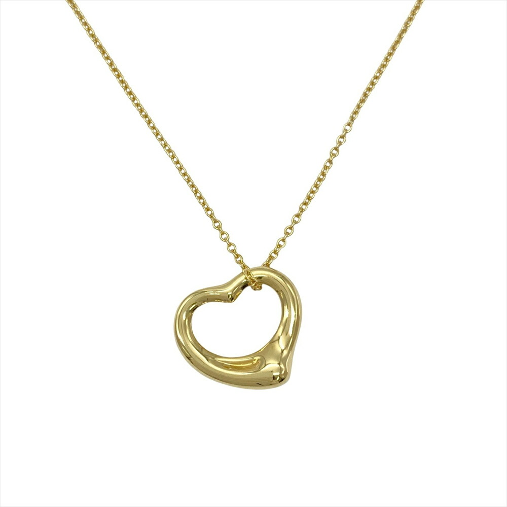 ティファニー Tiffany&Co. オープンハート ネックレス K18YG 4.5g エルサペレッティ【中古】|ゴールドプラザ店