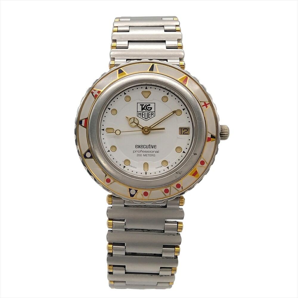 タグホイヤー TAG Heuer 915.813 専務取締役 ウォッチ 白いこと文字記号盤 動く品 ボーイズ【中古】