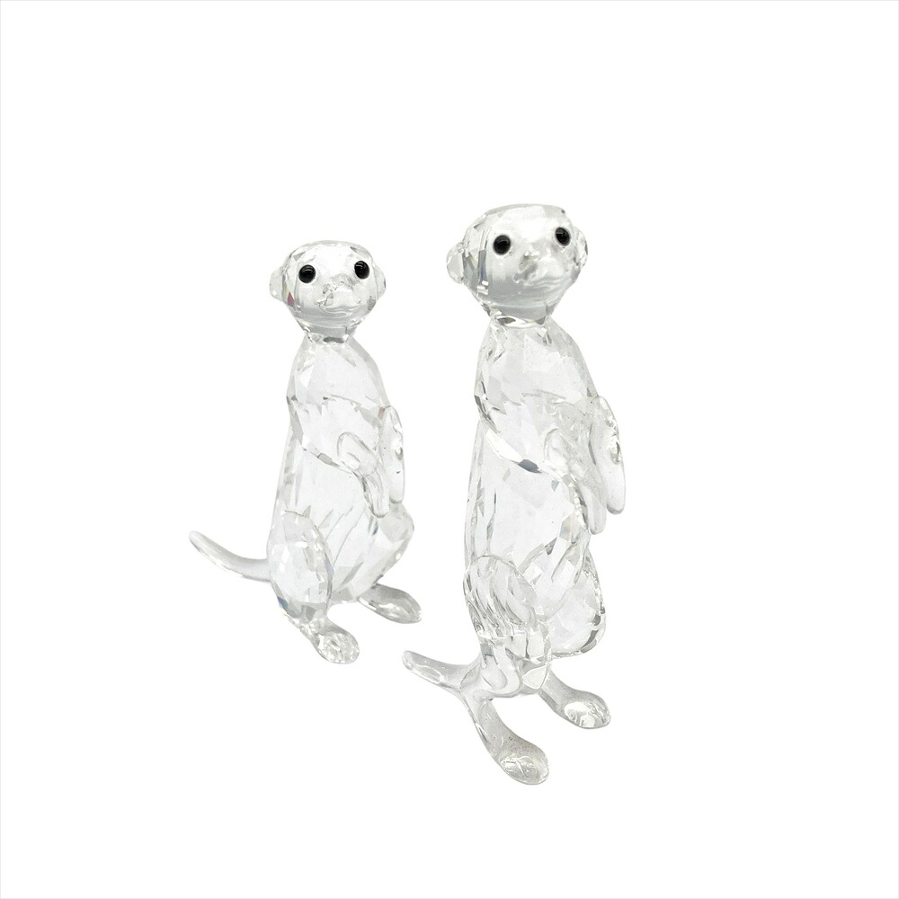 スワロフスキー SWAROVSKI ミーアキャット オブジェ 飾りつけ 5135929 せつ然たる【中古】