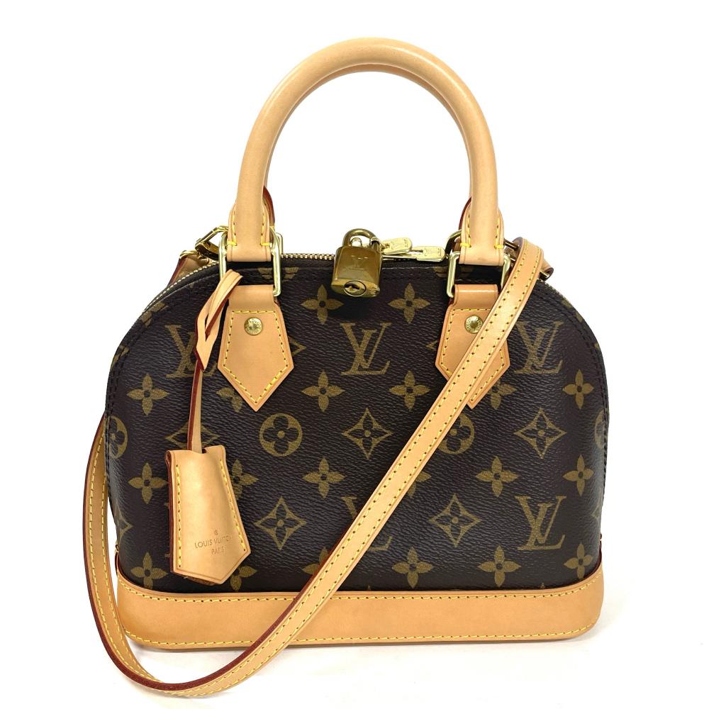 ルイヴィトン LOUIS VUITTON アルマBB ハンドバック モノグラム 帆布 M53152 ゴールド金具【中古】