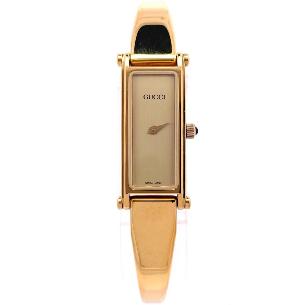 グッチ GUCCI 1500L ウオッチ 石英 ゴールド文字記号盤 独居室取り替えっこ済 稼動品 レディース【中古】