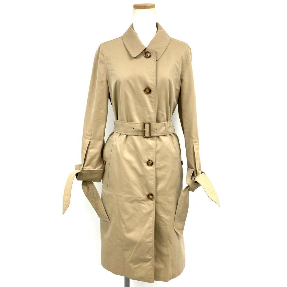 バーバリー BURBERRY ステンカラーコート ベージュ US4 レディース【中古】｜ゴールドプラザ店