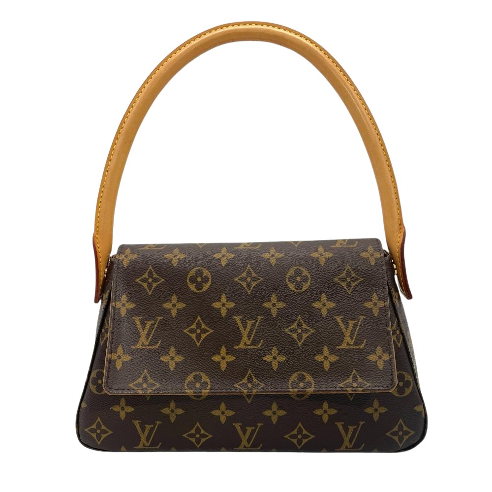 ルイヴィトン LOUIS VUITTON ミニルーピング ショルダーバッグ モノグラム キャンバス M51147 ブラウン ゴールド金具 SD1003 レディース【中古】｜ゴールドプラザ店