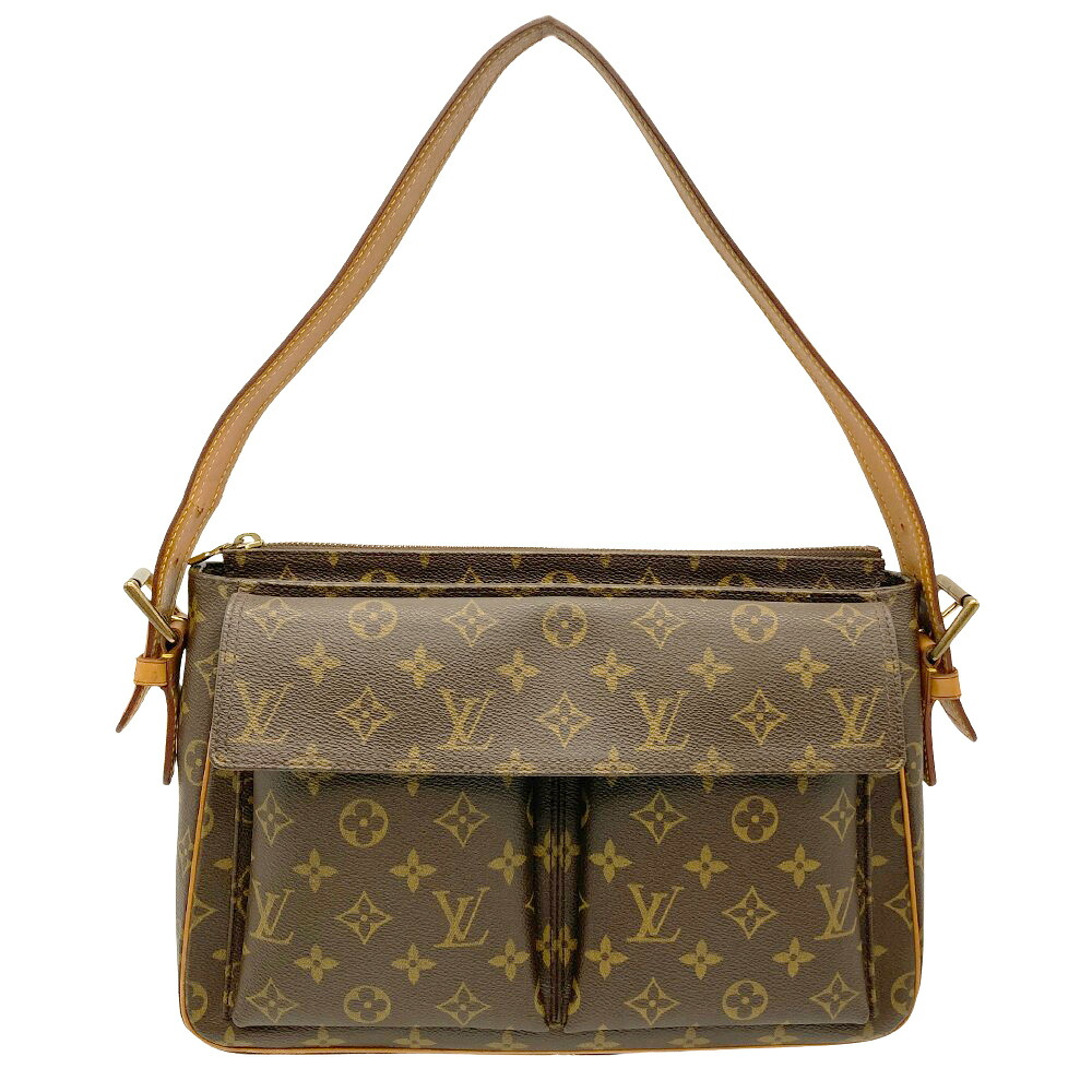 ルイヴィトン LOUIS VUITTON モノグラム ヴィバシテGM ショルダーバッグ モノグラム キャンバス M51163 ブラウン フランス製【中古】｜ゴールドプラザ店