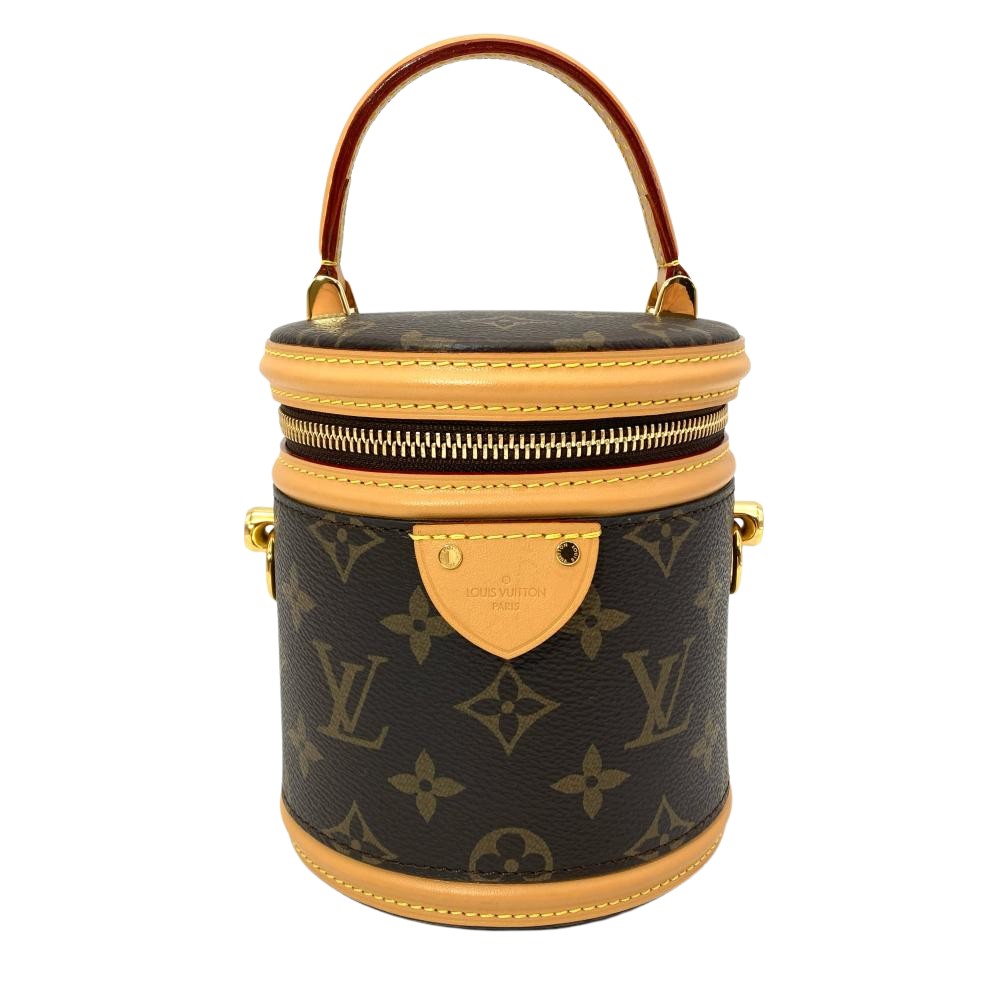 ルイヴィトン LOUIS VUITTON ナノ・カンヌ ショルダーバッグ モノグラム 帆布 M82952 赤銅色 ゴールド金具 RFID レディース【中古】