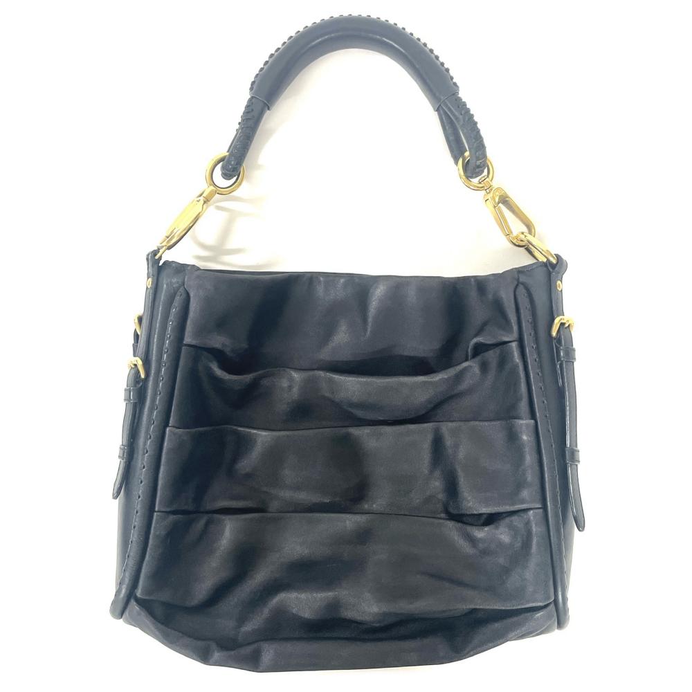 ディオール Dior ショルダーバッグ レザー ブラック【中古】｜ゴールドプラザ店