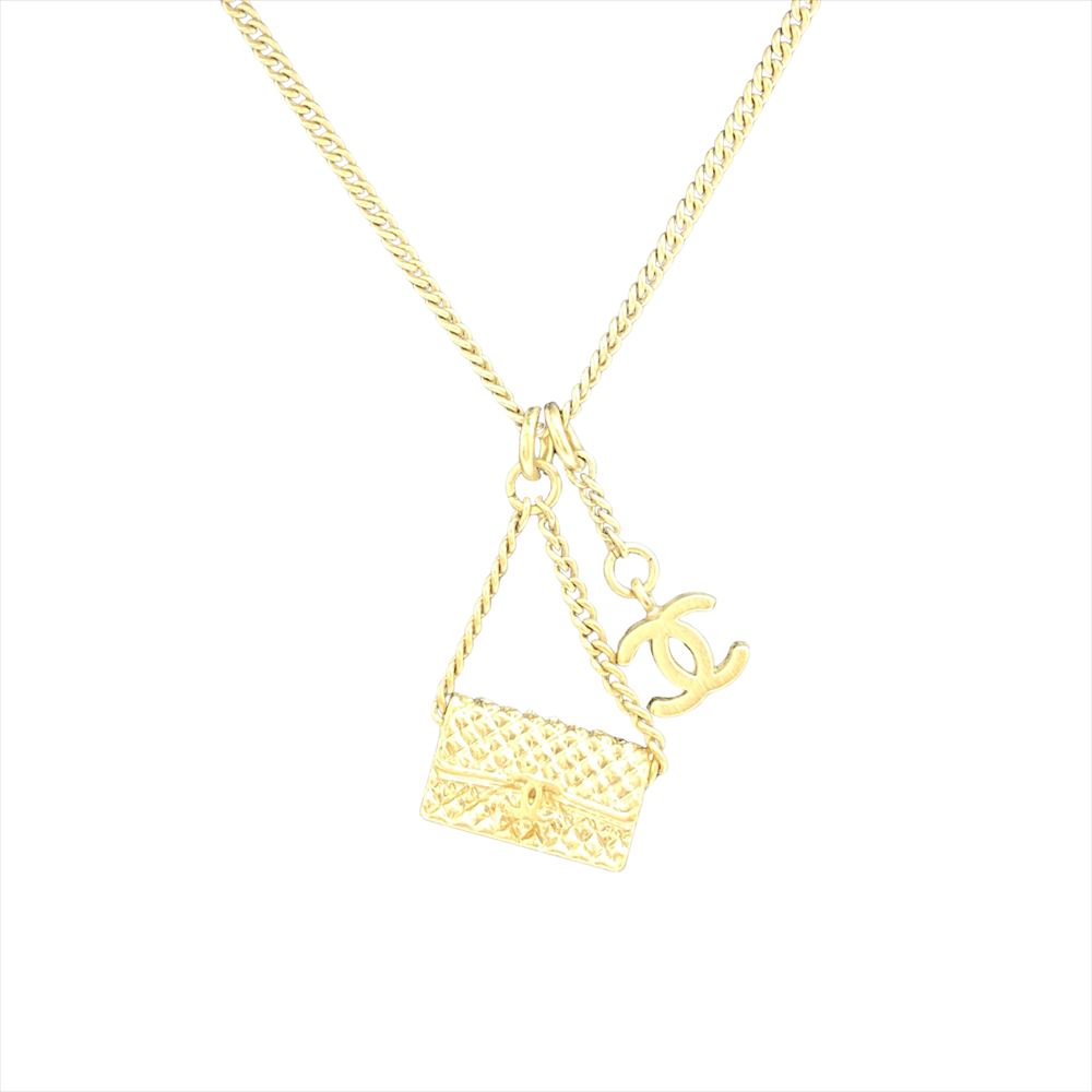 シャネル CHANEL マトラッセ バッグモチーフ ネックレス GPg ゴールド 05A レディース【中古】｜ゴールドプラザ店