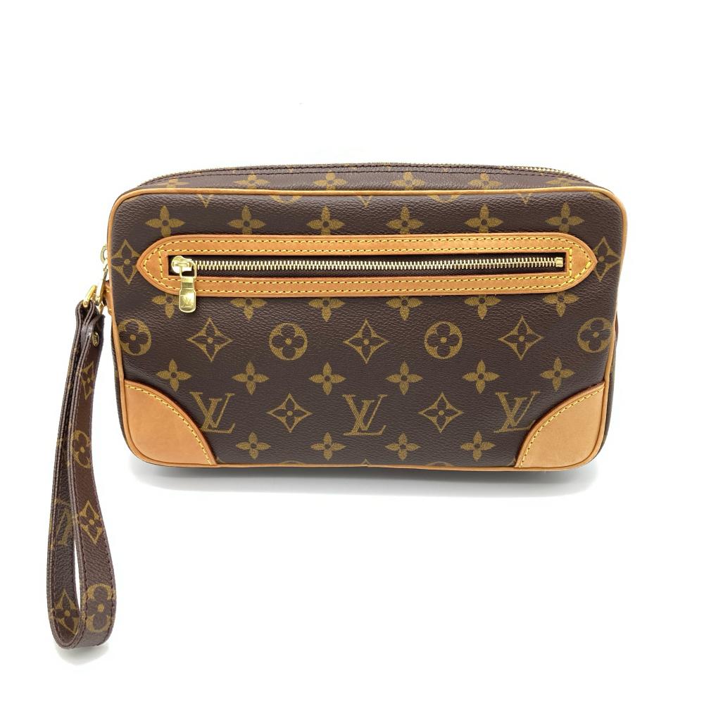 ルイヴィトン LOUIS VUITTON マルリードラゴンヌ ハンドバッグ モノグラム キャンバス ヌメ革 M51825 ブラウン SL0041 セカンドバッグ【中古】｜ゴールドプラザ店