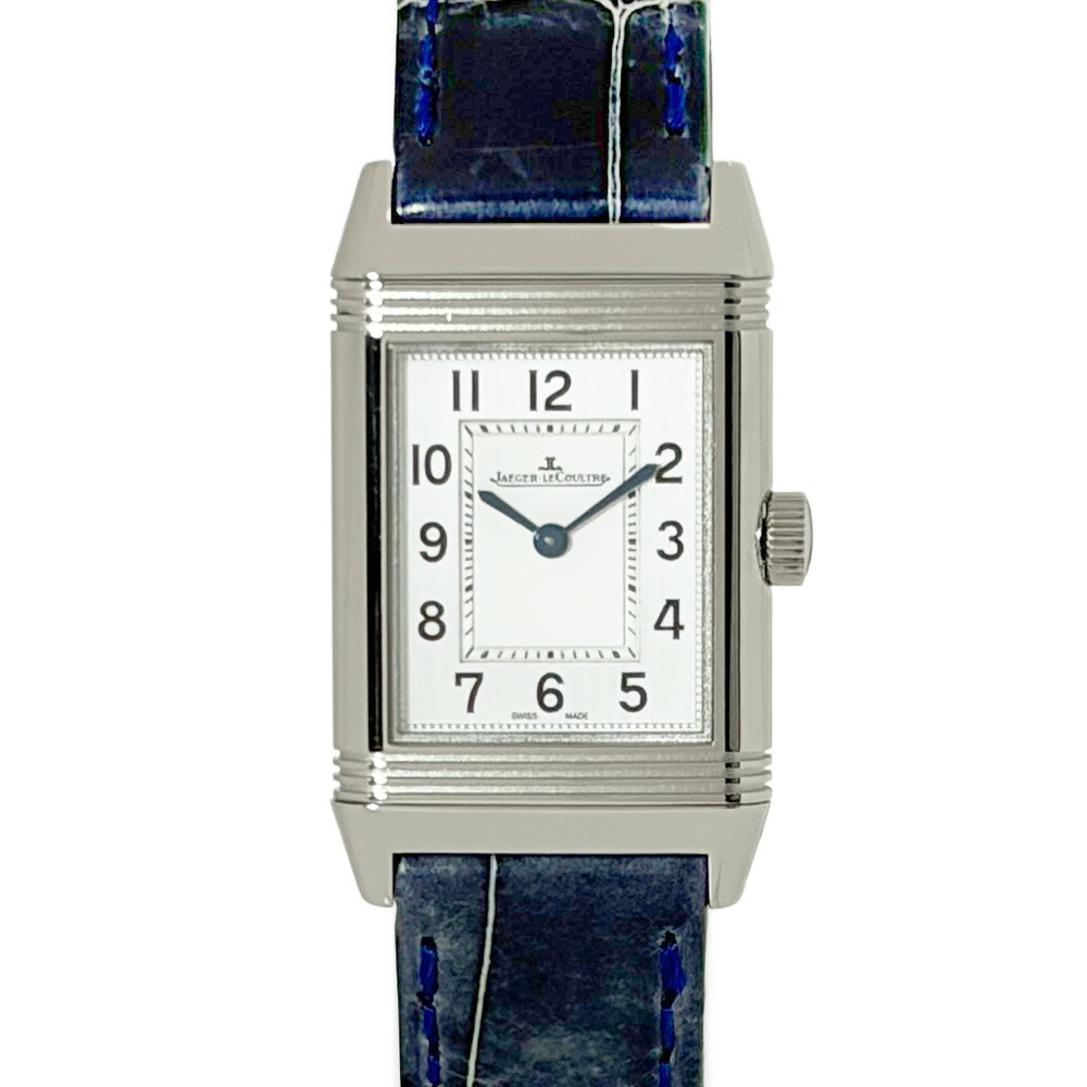 ジャガールクルト JAEGER LECOULTRE 221.8.47 気泡管水準器ソ 古典派音楽 スモール ウォッチ 石英 しろがね色文字記号盤 SS レディース【中古】