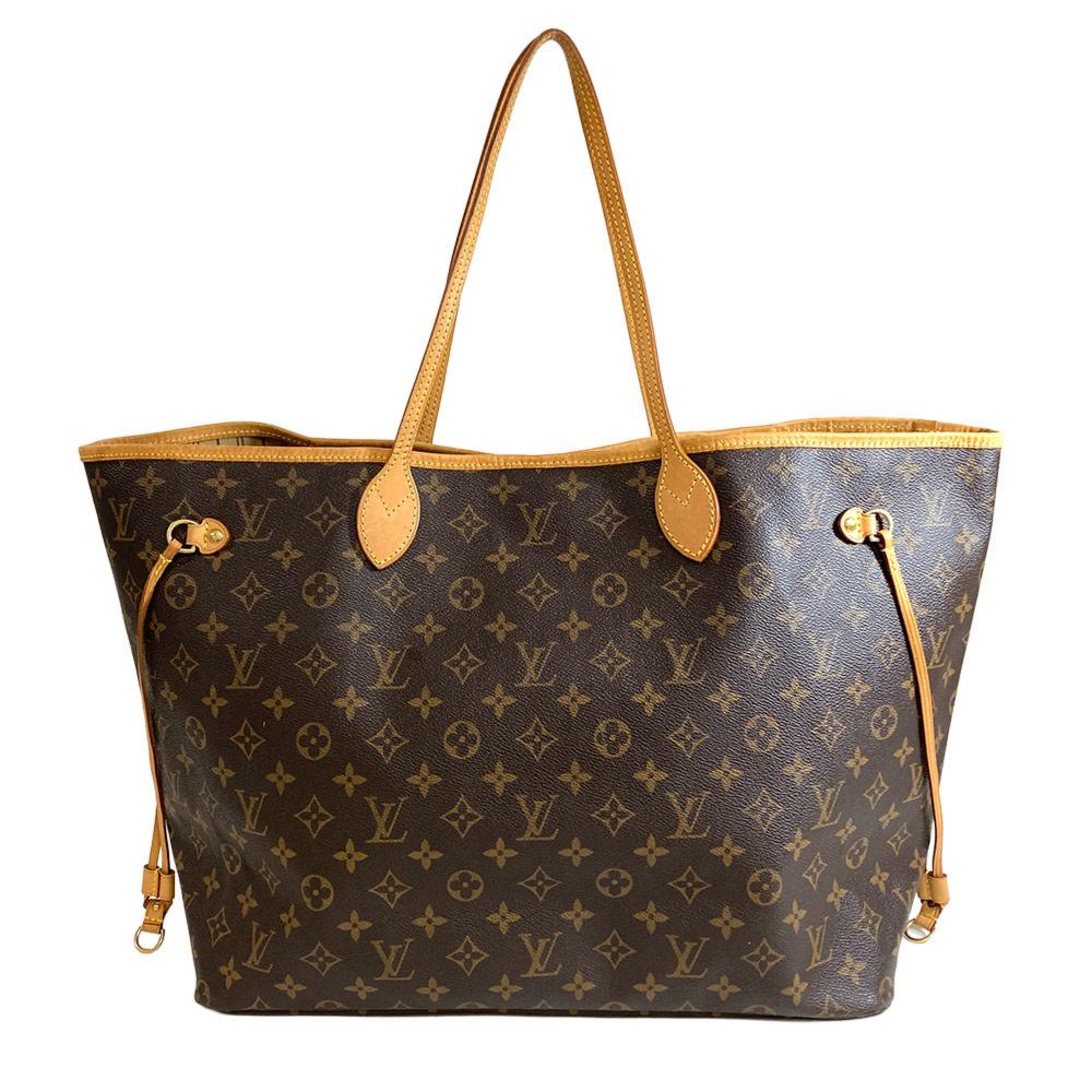ルイヴィトン LOUIS VUITTON ネヴァーフルGM トートバッグ モノグラム 帆布 M40157 赤銅色 ゴールド金具 TH1047 レディース【中古】