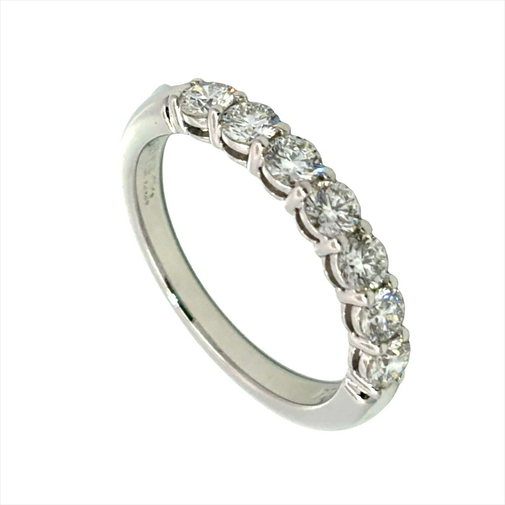 ティファニー Tiffany&Co. エンブレイス 7Pダイヤ リング 指輪 ダイヤモンド 約9号 Pt950 3.8g プラチナ レディース【中古】｜ゴールドプラザ店