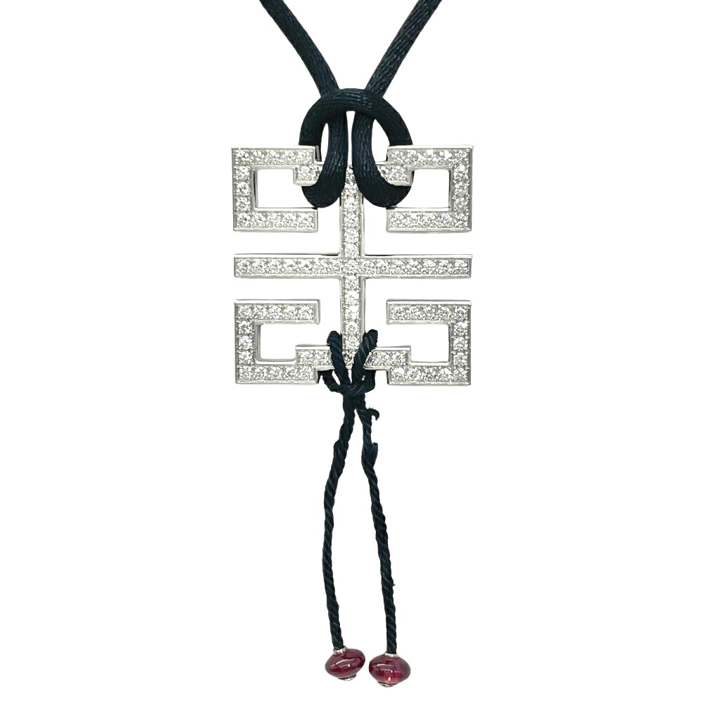カルティエ Cartier ドラゴン ウィッシュノット ネックレス ダイヤモンド 36cm K18WG 19.1g ホワイトゴールド ルビー チョーカー【中古】｜ゴールドプラザ店 415,200円