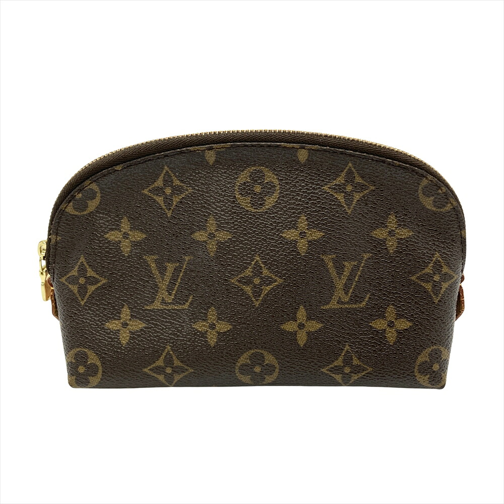 ルイヴィトン LOUIS VUITTON 合切袋 モノグラム 帆布 M47515 赤銅色 ゴールド金具 CA0074【中古】